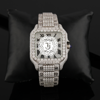 Montre en Moissanite Or Rose pour Hommes – Luxe Premium et Éclat Scintillant – Disponible pour la Vente en Gros et l'Expédition Mondiale
