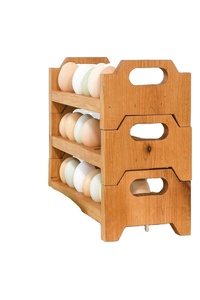 Estantes y Unidades de Almacenamiento de Huevos de Madera en Forma de Huevo de 4 Niveles a Precio Competitivo de la India - Product Image 2