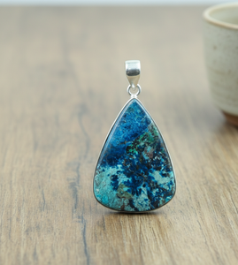 <b>Top</b> Quality Shattuckite Teardrop Pendant 925 Sterling Silver <b>Rose</b> Gold Yellow Gold Plated Handmade Gemstone Jewelry for Unisex - Product Image 4