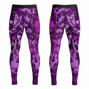 Leggings de compression d'intérieur au design tendance, imprimés par sublimation, collants de sport très extensibles pour l'entraînement, la course et le fitness, pantalons moulants - Product Image 4