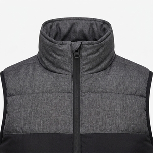 Gilet matelassé léger imperméable pour homme, col montant, sans manches, vêtement de sport, fermeture éclair, hiver, décontracté, randonnée - Product Image 5