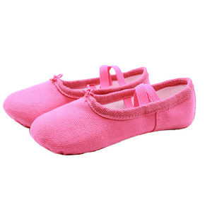 Chaussures de ballet professionnelles pliables en cuir verni OEM personnalisées de haute qualité pour filles et femmes, chaussures extensibles en toile, vente en gros - Product Image 5