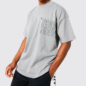 Venta Directa de Fábrica, Camisetas con Estampado Puff para Hombre, Ligeras, Talla Grande, Disponibles en Stock - Product Image 1