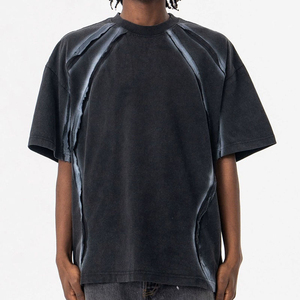Camiseta de Hombre al por Mayor con Efecto Desgastado por el Sol, Personalizada, Estampado Digital, 100% Algodón Pesado, Estilo Urbano - Product Image 5