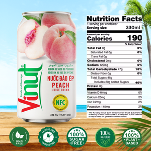 ISO HALAL KOSHER Certified High Quality 330ml <b>Fresh</b> <b>Peach</b> Fruit Juice OEM ODM Private Label Wholesale Flavored Puree Bulk Box - Product Image 2