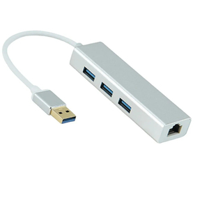 อะแดปเตอร์ฮับ USB 3.0 พร้อมพอร์ต LAN กิกะบิต 3 พอร์ต สำหรับขยายพอร์ต USB สำหรับแล็ปท็อปและเดสก์ท็อป - Product Image 2