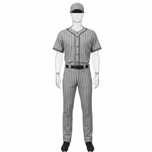 Uniforme de Béisbol Personalizado con Logotipo, Camiseta y Pantalón con Gorra, Transpirable, Tallas Grandes, Impresión por Sublimación con Diseño Gratuito - Product Image 1
