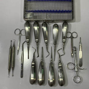 Kit de base pour chirurgie d'implant dentaire, 17 pièces, instruments chirurgicaux de haute qualité certifiés CE classe I, manuel, réutilisable, poignée ergonomique - Product Image 3