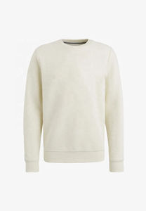 Sweat-shirt à col rond personnalisé en coton 100% imprimé numériquement pour l'hiver, couleur beige clair, en molleton doux, décontracté, pour hommes et femmes - Product Image 5