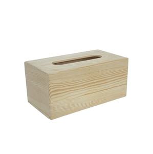 Caja de Madera Natural Rectangular para Joyería, Caja de Madera para Pañuelos de Boda, Caja de Madera Hecha a Mano de Alta Calidad - Product Image 1