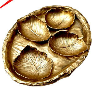 Plateau de service en métal de petite taille au design fabuleux avec poignée en cuir, forme carrée, plateau de service pour les sucreries pour les événements - Product Image 4
