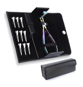 Nouvelles pinces à extensions capillaires en acier inoxydable – Kit d'outils de pose et de retrait d'extensions de cheveux - Product Image 1