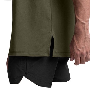 Oversized 100% Cotton Men's T-Shirt 280GSM Plain Gym Running Wear with Custom Logo From Pakistan Supplier - Product Image 2