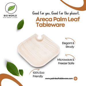 แผ่นใบปาล์มแบบใช้แล้วทิ้ง21ซม. เป็นมิตรกับสิ่งแวดล้อมสำหรับงานปาร์ตี้ - Product Image 3
