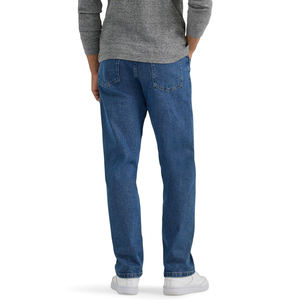 Pantalones Vaqueros de Mezclilla de Pierna Ancha Personalizados de Alta Calidad al por Mayor, Estilo Urbano, Desgastados, de Corte Recto, Holgados, Rotos, Vintage, Lavados para Hombre - Product Image 3