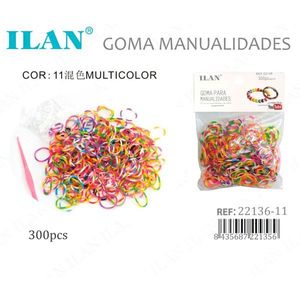 ILAN Gomma per Artigianato Multicolore 300 Pezzi per Lavori Creativi - Product Image 1