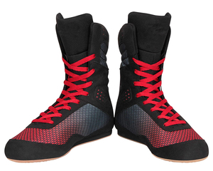 Zapatos de Boxeo Tradicionales con Cordones, Ajuste Seguro, Botas Profesionales para Ring, Ajuste Amplio, Zapatos de Boxeo Cómodos con Suela Plana para Lucha Libre y Figuración - Product Image 6