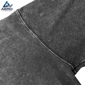 Nouveau style 2026 – Sweat à capuche zippé unisexe personnalisé avec logo, broderie vieillie, coupé-cousu, patch vintage, délavage acide pour homme - Product Image 5