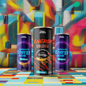 Bebida Energética de Ginseng y Taurina de Marca Privada, Sin Azúcar, Baja en Carbohidratos, Estimulante del Rendimiento, Lata de Aluminio de 250 ml, Ginseng Natural - Product Image 3