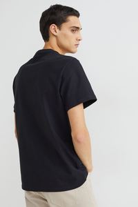 T-shirt de luxe de marque pour homme, coupe ample, 100 % coton, grande taille, noir, vente en gros - Product Image 3