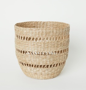 Cesta de Almacenamiento de Jacinto de Agua de Alta Calidad, Hecha a Mano, Organizador Natural, Logotipo Personalizado, OEM, ODM - Product Image 3