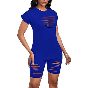 Ensemble décontracté d'été pour femmes : short de motard élégant et t-shirt ample – Fournisseur de vêtements - Product Image 2