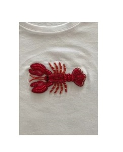 Débardeur vintage pour femme, broderie perlée, design unisexe, forme cœur, plaqué argent, fait main, double face, tendance - Product Image 2