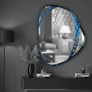 ยกระดับพื้นที่ของคุณด้วยกระจกกรอบสแตนเลสเคลือบ PVD ดีไซน์ทันสมัยพร้อมลวดลายค้อนที่โดดเด่น - Product Image 4