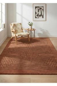 Handmade Wool <b>Rugs</b> Authentic Berber Carpets Natural Wool Artisan Craftsmanship Anti-Slip Modern Geometric <b>Thick</b> <b>Pile</b> <b>Rugs</b> - Product Image 2