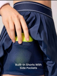 Women Pleated Tennis <b>Skirt</b> Athletic Golf Skort Elastic Waist Sports Short Custom Logo Available In all Colors - Product Image 3