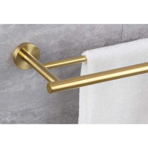 Portasciugamani Doppio in Acciaio Inox 304 da 23,6 Pollici con Finitura in Nichel, Montaggio a Parete, Barre Riscaldanti per Asciugamani - Product Image 3