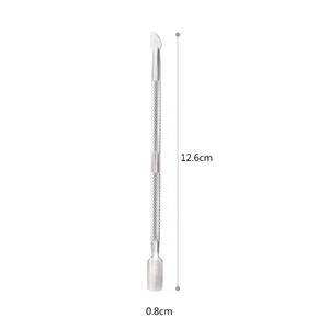 Nuevo Empujador de Cutículas Reutilizable de Alta Calidad 2026, Herramienta Limpiadora de Uñas de Doble Punta de Acero Inoxidable - Product Image 3