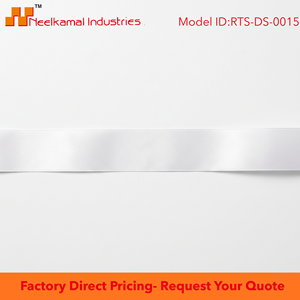 25mm <b>white</b> double face satin ribbon spool wholesale for gift <b>wrap</b> wedding decor bridal bows packaging sewing floral event craft - Product Image 6