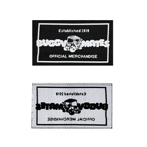 Étiquettes en tissu tissé personnalisées, lavables, rectangulaires, cousues avec des bords découpés au laser pour sacs de vêtements et projets DIY - Product Image 3