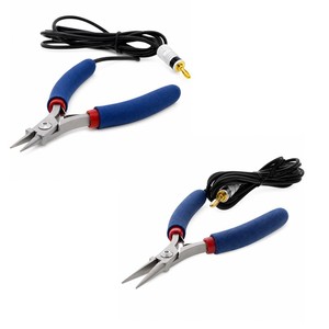 Pince à bec effilé avec embouts courts et longs pour le positionnement du fil de soudure de bijoux permanents et la fabrication de bijoux - Product Image 1