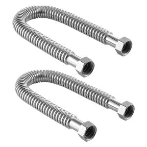 Kit per Scaldabagno da 24 Pollici con Connettore Flessibile di Ingresso da 1'' FIP X 1'' FIP per Facile Installazione Idraulica - Product Image 1