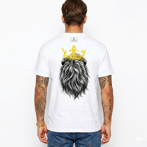 Camiseta Hip Hop de Corte Regular para Hombre con Logotipo Personalizado, Popular, Multicolor, Impresión en Serigrafía, Hecha de Mezcla de Poliéster/Algodón de 220g - Product Image 5