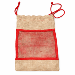 Bolsa de Malla de Yute con Ventana, Ecológica, Reciclable, Biodegradable, para Envasado de Frutas y Verduras, Seda de Bengala Occidental - Product Image 3