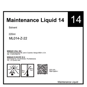 Ban đầu mimaki bảo trì chất lỏng 14 nhấp nháy chất lỏng rửa chất lỏng FL014-Z-22