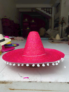Sombrero de Paja de Seagrass Vintage de Fábrica con Ala Corta de 6-9cm, Rayas y Cinta Decorativa, para Fiestas, Deportes, Granjeros, Turistas, Bar, Regalo - Product Image 4