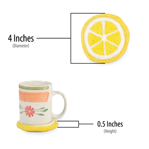 Juego de posavasos de té de fieltro hecho a mano en Nepal Lamatar1 de alta calidad, ecológico, antideslizante, para mascotas, 4 para uso en el hogar y la Oficina - Product Image 2