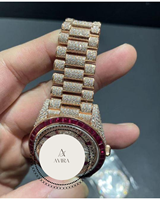 Montre Baguette sertie de diamants, la plus vendue, pour défilés de mode et événements, disponible en gros depuis l'Inde