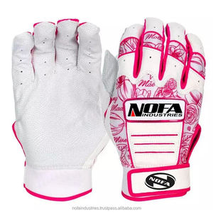 Gants de frappe de baseball en cuir personnalisés pour adultes avec logo et pour position extérieure vente en gros - Product Image 5