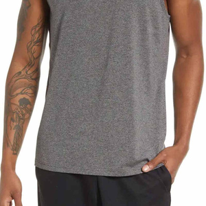 100% Cotton Spandex Summer Wear Men <b>Plus</b> <b>Size</b> Tank <b>Top</b> Quick Dry Eco-Friendly Breathable High Quality Sporty Style - Product Image 6