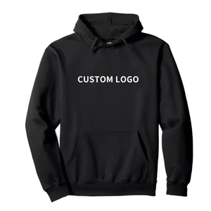Sweat-shirts à capuche zippés en tricot épais personnalisés pour hommes, coupe ample et oversize, couleur unie, décontractés pour le quotidien, vente en gros OEM/ODM - Product Image 3