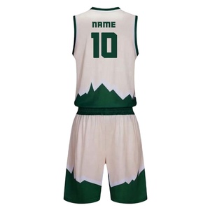 Uniforme de basket-ball personnalisé de bonne qualité, matériau en maille vierge réversible, vente en gros, maillot de basket-ball pour jeunes - Product Image 5