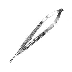 Portaagujas de Microcirugía Curvos de Acero Inoxidable Alemán VERITAS (15 cm) - Instrumentos Quirúrgicos para Sutura |   Kit de sutura, instrumento médico - Product Image 5