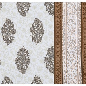 Juego de Funda Nórdica Moderna de Algodón Puro con Estampado Floral Azul Gris para Cama Doble con Fundas de Almohada, para Uso en Hoteles y Hogares, 200 Hilos - Product Image 3