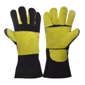 Gants de soudage JNM SAFETY en cuir de vachette pleine fleur de haute qualité, durables, avec paume intégrale, pour travaux lourds et protection des mains en cas d'incendie - Product Image 5