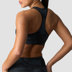 Soutien-gorge court Y-Back pour femme, sublimation, haute qualité, pour l'été, décontracté, entraînement extérieur, fitness, coupe ajustée, Spandex Nylon - Product Image 2